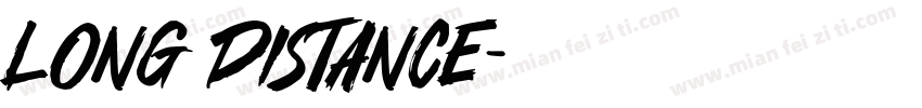 LONG DISTANCE字体转换